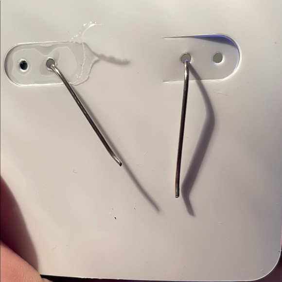 Devita Silver and Gold Earrings with Pink Accents - Picture 5 of 5